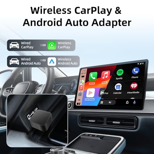 Mini Wireless CarPlay Adapter Android Auto for iPhone/Android Phone USB