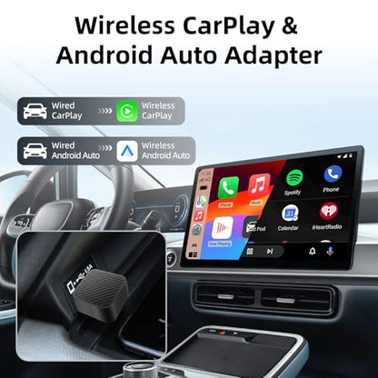 Tiny Wireless CarPlay Adapter Android Auto for iPhone & Android Plug & Play - color: Tiny USB Plug