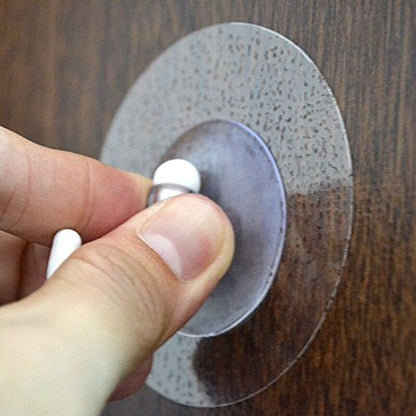 4 Sticky Mounting Pads 1.77 Inches Double Sided Adhesive Wall Mounting Tabs Round Sticky Suction Cup Glue Super Strong for Cameras GPS, Dashboard Toys, Windshield, Tiles, Pictures - size: 1.77 In Diameter