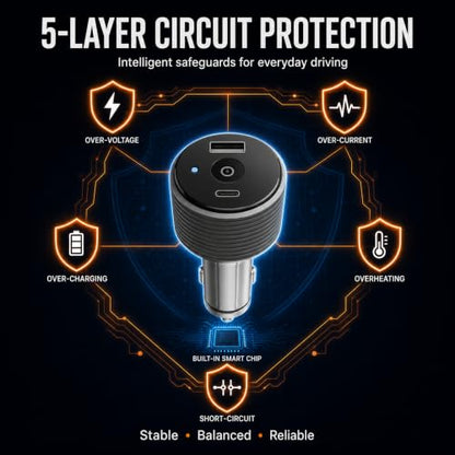 60W Starlink Mini Car Adapter, 24V Step Up Converter, Dual USB & DC Ports