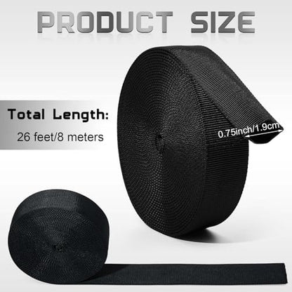 Hanaive 26 Ft Nylon Hydraulic Hose Protector Sleeve Cover,3/4 Inch Id - size: 3/4 Inch ID