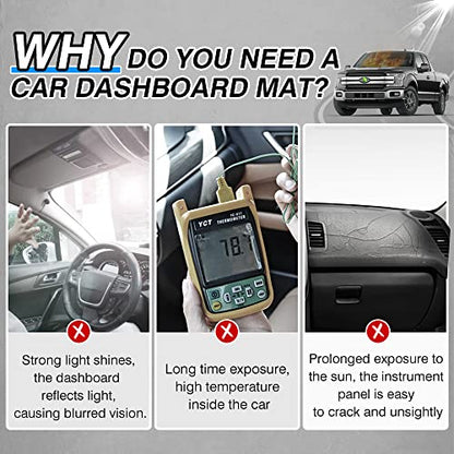 CARTIST Dash Cover Fits for Ford F-150 2015-2018 2019 2020 F150 Accessories, Dashboard Cover for F-150 Left Hand Driving Non-Slip (No HUD)(Not Fit 2018 F150 Dashboard Without Speaker in Center Bin) - size: Ford F-150 2015-2020