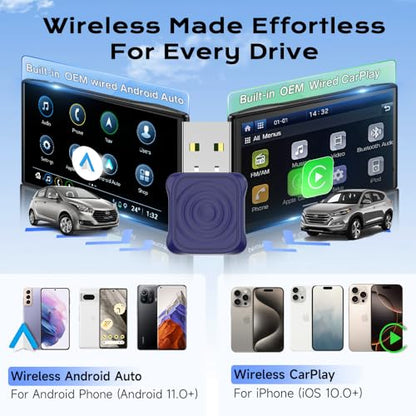 Carlinkit Mini Ultra Wireless CarPlay Adapter Wireless Android Auto Adapter