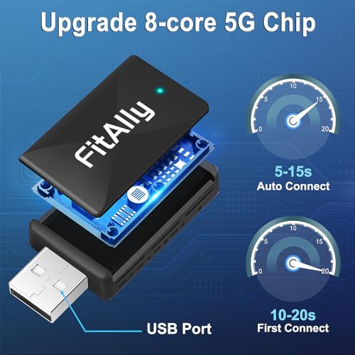 2 in 1 Wireless CarPlay Android Auto Adapter Auto Connect No Delay