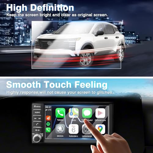 Karltys [Upgrade 2025 2026 Nissan Kicks S 7-Inch Screen Protector [No Glare & Fingerprint] for Touchscreen Tempered Glass Accessories Navigation Protective Film - size: 7"Nissan Kicks S 2025 2026
