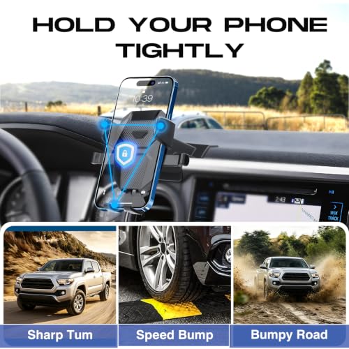 Sunsdrew Car Phone Holder for 2016-2023 Toyota Tacoma 3rd Gen. Auto Accessories,Adjustable Air Vent Mount Holder, Ultra Stable Phone Stand for All Phones - size: 16-23 Tacoma Air Vent