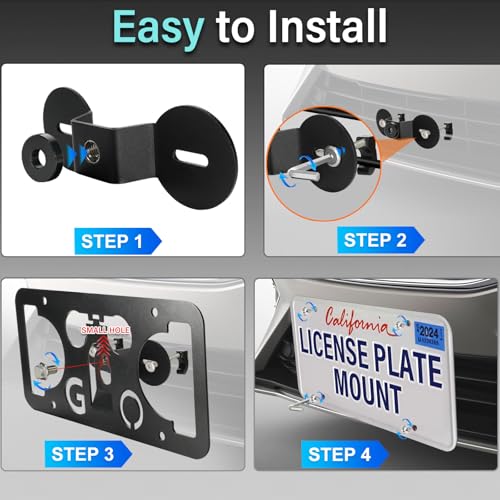 License Plate Mount Fits Ford Bronco/C-Max/Crown Victoria/Econoline/Escape
