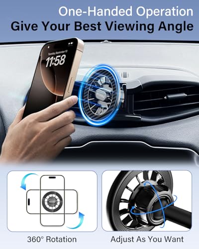 SKYLOTEC Magnetic Phone Holder for Toyota RAV4 2019-2024 Accessories
