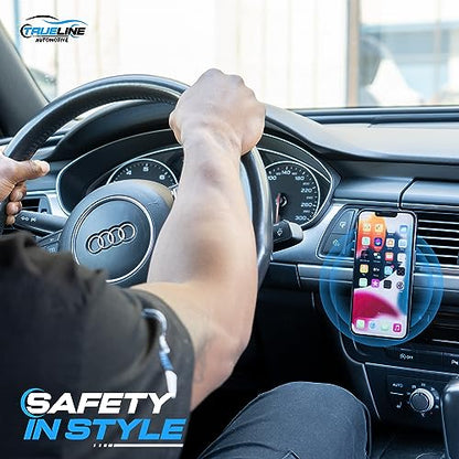 TRUE LINE Automotive Magnetic Phone Mount for Car - Magnetic Car Phone Holder - Magnet Phone Holder for Car, Magnetic Phone Mount for Car, Magnetic Phone Holder with Silicone Pad (Pink) - color: PINK