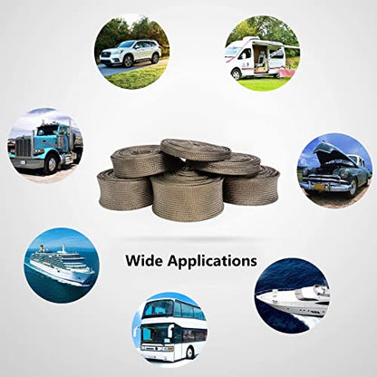 Automotive Wire Hose Heat Shield Sleeve Roll 1-3/16'' - 20ft - size: 1-3/16'' - 20ft