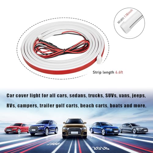 Ohleats 79" Car Hood Light Strip, Exterior LED Running Lightk, Blue - color: Blue, size: 2M