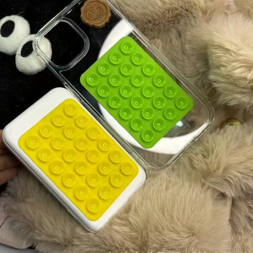 10-Pack Multicolor Suction Phone Case Mounts, Non-Slip Silicone Pads - color: 10-Pack Suction Mount Silicone
