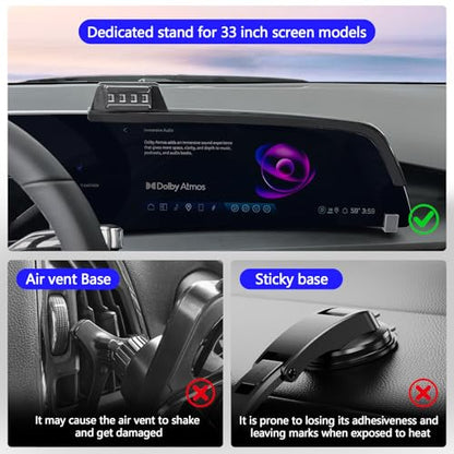 Sunsdrew Car Phone Holder for Cadillac Lyriq 2023-2026 Accessories, CT5/CT5 V/Optiq 2025 2026, XT4 2024-2026, Magnetic Phone Mount for 33-inch Screen, Hands-Free Phone Stand for All Phones - size: For Lyriq/CT5/Optiq