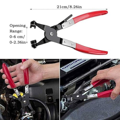 LUOWPZI 5-Piece Automotive Electrical Disconnect Pliers Kit, Fuel Line Tool Set Hose Clamp 60° Angled Connector Separator Trim Clip Removal Tools Plug Release & Wire Terminal Remover for Auto Repair - size: 5 Pcs