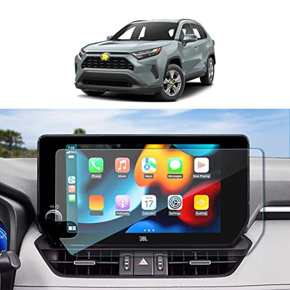 SKTU 2023 2024 2025 RAV4 Accessories Screen Protector 10.5 Inch for 2023-2025 Toyota RAV4/RAV4 Hybrid 10.5 Inch Navigation Tempered Glass HD Clear - color: 2023-2025 RAV4 10.5 Inch Glass