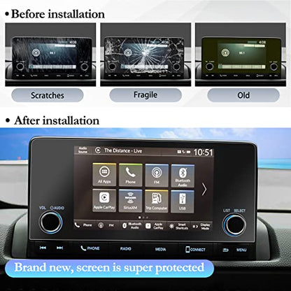 SKTU 2Pack Screen Protector for 2023-2025 Honda CR-V 7 Inch Navigation 2024 2025 CRV Accessories High Clarity, Anti-Scratch Screen Protective Film - color: 2023-2025 CR-V 7In Nano