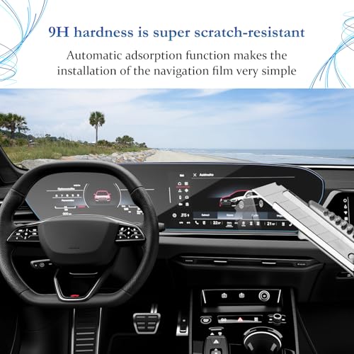 SKTU for 2025 2026 2027 Audi A5 Accessories Screen Protector for 2025 2026 2027 Audi A5/Audi S5/Audi A6 11.9-Inch & 14.5-Inch Integrated Screen [9H Hardness, Ultra Clear, Anti-Glare&Scratch] Audi A6 2025 2026 2027 Accessories Screen Protective Film Temper