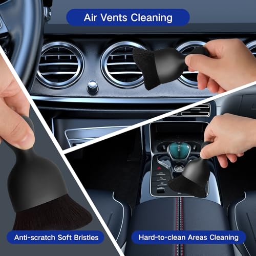 Qydipclin 41Pcs Car Detailing Kit, Car Detailing Brush Set, Car Wash Cleaning Kit, Car Detailing Brushes, Professional Car Care Kit for Interior Exterior Wheels, Blue - size: 41pcs