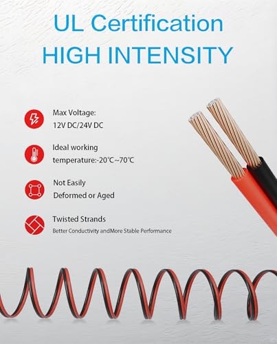 16.4FT 13AWG 12V Waterproof Cigarette Lighter Socket Power Outlet - size: 16.4FT(5m)