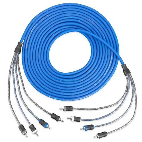 NVX 5 Meters 4-Channel V-Series Car Audio RCA Interconnect Cable - 16.40 feet [XIV45] - size: 4 Channel-16 ft.