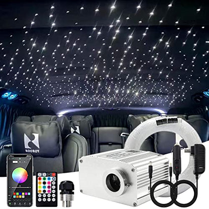 ATOKEE Twinkle Starlight Headliner Kit Mixed 450pcs 9.8ft - size: 450pcs of (0.03in+0.04in+0.06in)*9.8ft）