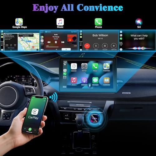 2026 Wireless CarPlay Adapter Upgrade Wired CarPlay to Wireless, Mini USB Design for Cars with Built-in Wired Apple CarPlay Plug and Play Easy Use Fast Stable Connection Car Play for iPhone - color: Multi