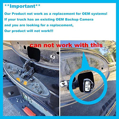 Aftermarket Emblem Backup Camera for F150/F250/F350/F450/F550(2004-2016)RCA