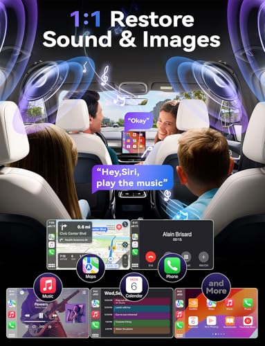 Wireless CarPlay Adapter for iPhone, Stable Fast Mini Carplay Adapter, 2026 Upgraded Wired to Wireless Carplay Dongle, Plug & Play, OTA Upgrade, for iOS 10+ & Cars with Wired CarPlay (Gray)