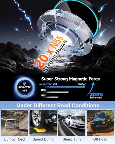 SKYLOTEC Magnetic Charger Phone Mount for BMW X5 X6 2024-2026 - color: Magnetic Wireless Charger, size: X5 X6 2024-2026(Extension Rod)