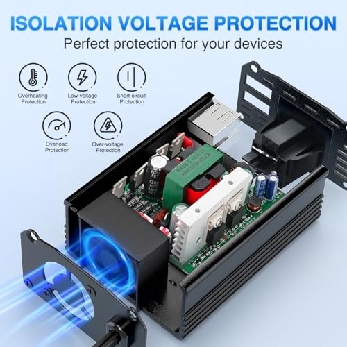 Nilight 150W Power Inverter with 3.1A Dual USB Ports and 1 AC Outlets - color: 150W USB*2 110V Outlet