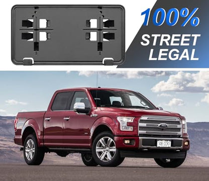 Front License Plate Frame for F150 2015-2017 Licence Plate Holder - size: For F150 2015 2016 2017