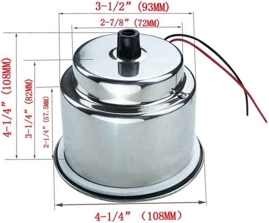 2Pcs Blue LED Boat Cup Drink Holder,Stainless Steel Polished Cup Holder for Boat,12V,Water Proof for Marine Boat Rv Camper