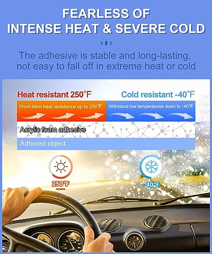 PHIXBEAR Double Sided Tape Heat Resistant Heavy Duty, 24 Pcs Adhesive Pads - size: 24Pcs Rect 1.97"1.57"