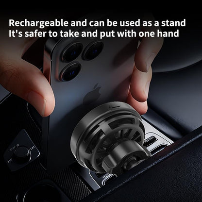 for MagSafe Car Wireless Charger, 25W Qi2 Magnetic Car Vent Mount Charger, Compatible with iPhone Series, Built-in Cooling Fan, RGB Light, Strong Magnet & 360° Rotation Car Phone Holder Charger