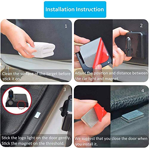 Liuzhi 2Pcs Car Door Projector Logo Light for Blessed Cross and Heart Christian, Universal Wireless Courtesy LED Ghost Shadow Lights Welcome Lamp Suitable fit All Models