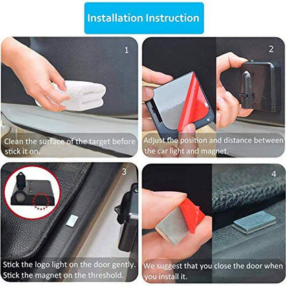 Liuzhi 2Pcs Car Door Projector Logo Light for Blessed Cross and Heart Christian, Universal Wireless Courtesy LED Ghost Shadow Lights Welcome Lamp Suitable fit All Models