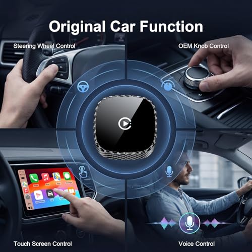 Wireless CarPlay Adapter for Apple iPhone & Android Auto 2026 Upgrade
