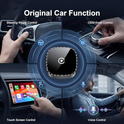 Wireless CarPlay Adapter for Apple iPhone & Android Auto 2026 Upgrade