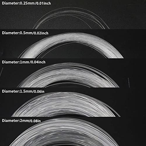 AZIMOM 50pcs*13.1ft PMMA Plastic Fiber Optic Strands End Glow 0.75mm/ 0.03in Optical Fiber Cable Roll for Star Sky Ceiling All Kind led Light Engine Source Driver - size: 50pcs*0.03in*13.1ft