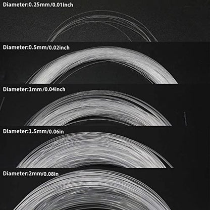 AZIMOM 50pcs*13.1ft PMMA Plastic Fiber Optic Strands End Glow 0.75mm/ 0.03in Optical Fiber Cable Roll for Star Sky Ceiling All Kind led Light Engine Source Driver - size: 50pcs*0.03in*13.1ft