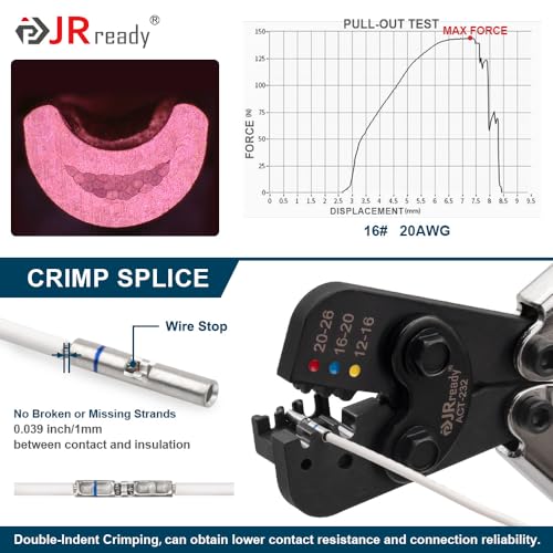 JRready 100Set IP68 Waterproof Butt Splice Connectors D-436-36 Red Butt Connectors 26-20AWG (M81824/1-1 Equivalent) Environmental Copper Splice with PVDF Tube for Marine and Automotive ST6389-20-100 - color: Red Butt Splice&PVDF Tube-100Sets