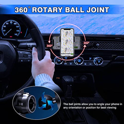 Karltys Car Phone Holder, Honeycomb Dashboard Car Phone Mount Thick Case Friendly, Hands Free Phone Holder for Honda Civic 2022-2025 2026 11th Gen. Interior Accessories - size: 2022-2026 Civic Phone Holder