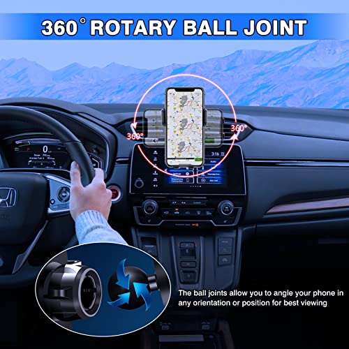 Karltys Car Phone Holder for Honda CR-V 2017-2022 Accessories, Air Vent CRV Cell Phone Holder Mount, Never Blocking Hands Free Thick Case Friendly Mobile Stand for 4-7 Inch Phones - size: 17-22 CR-V Phone Holder
