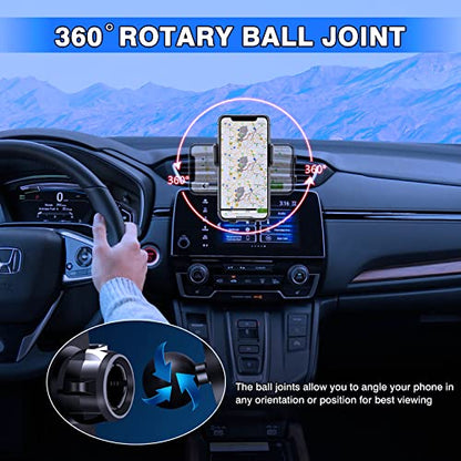 Karltys Car Phone Holder for Honda CR-V 2017-2022 Accessories, Air Vent CRV Cell Phone Holder Mount, Never Blocking Hands Free Thick Case Friendly Mobile Stand for 4-7 Inch Phones - size: 17-22 CR-V Phone Holder