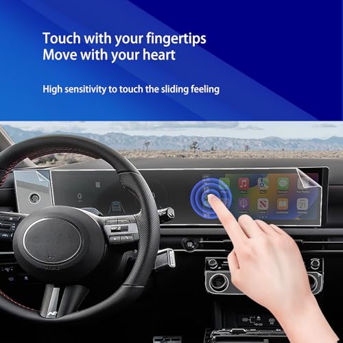 2025-2026 for Hyundai Tucson 【1-Pc Design】 Matte Screen Protector & AC Film - size: Tucson 12.3inch