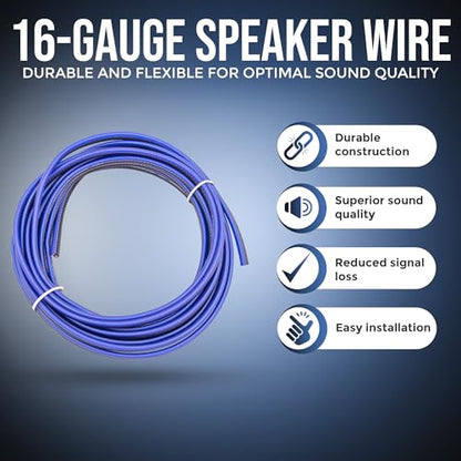 Elite Audio Entry Series Full Amplifier Install Kit - 2000W Max Power, 4-Gauge Power & Ground, Mini ANL Fuse & Holder, 17ft 2-Ch RCA Cable, 16-Gauge Speaker Wire (Model: EA-OB04G) - style: 2000W