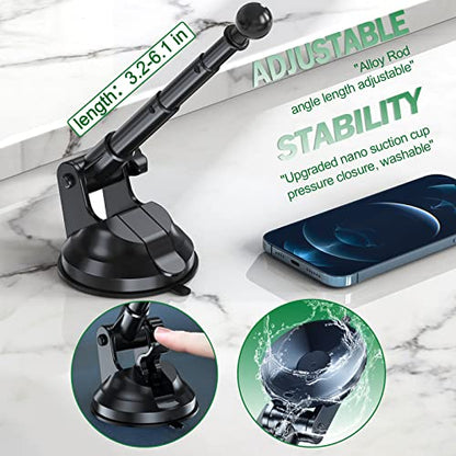 Z Fold 7 Car Mount Accessories, Gravity Linkage, Suction Cup - color: Black-D