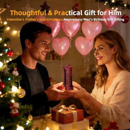 Rechargeable Work Light for Mechanics, Tool Fathers Day Dad Gifts for Men - color: Red