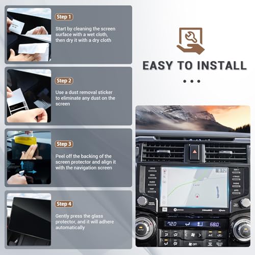2020 2021 2022 2023 4 Runner Screen Protector for Toyota 4Runner (SR5, SR5 Premium, TRD Sport, TRD Off-Road, Limited, TRD Pro) 8" Entertainment Screen Saver for 2023 Toyota 4Runner Accessories