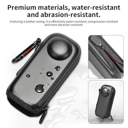 Camera Accessory Kit for Insta 360 X5 - Lens Guards, Silicone Case, Camera Case (Black, Unisex)